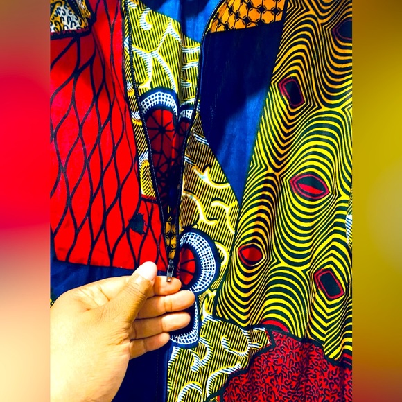 African print Peplum Blouse - Picture 4 of 8